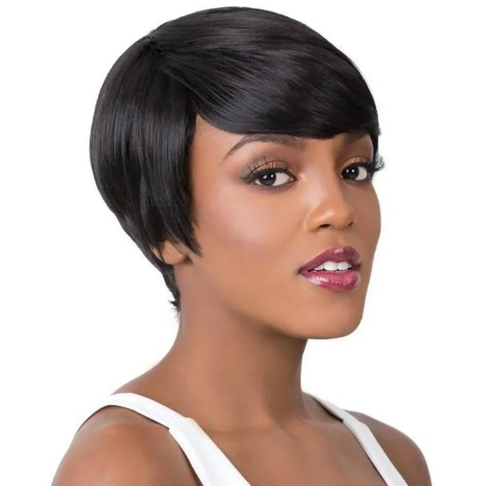Short Bob Wig with Highlights